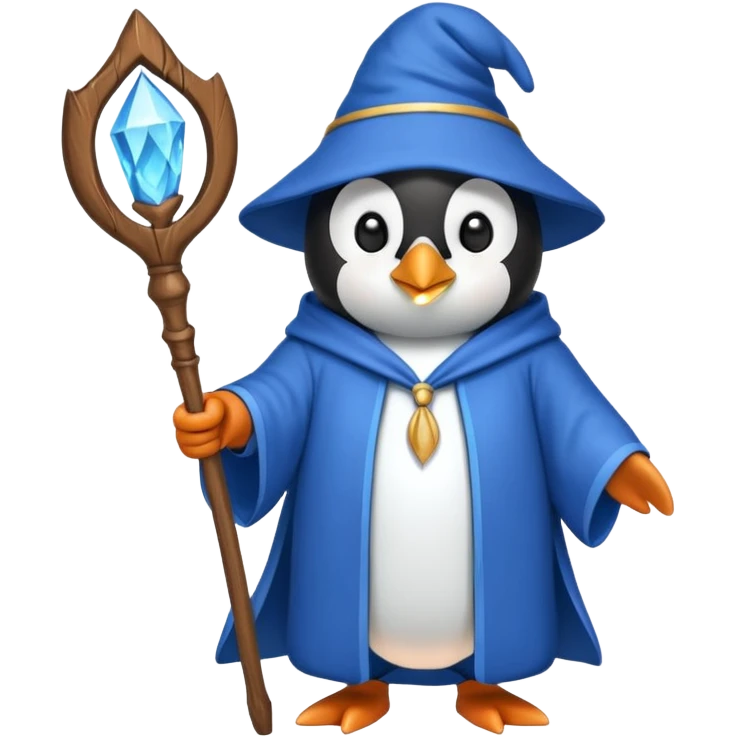 Penguin Wizard emoji