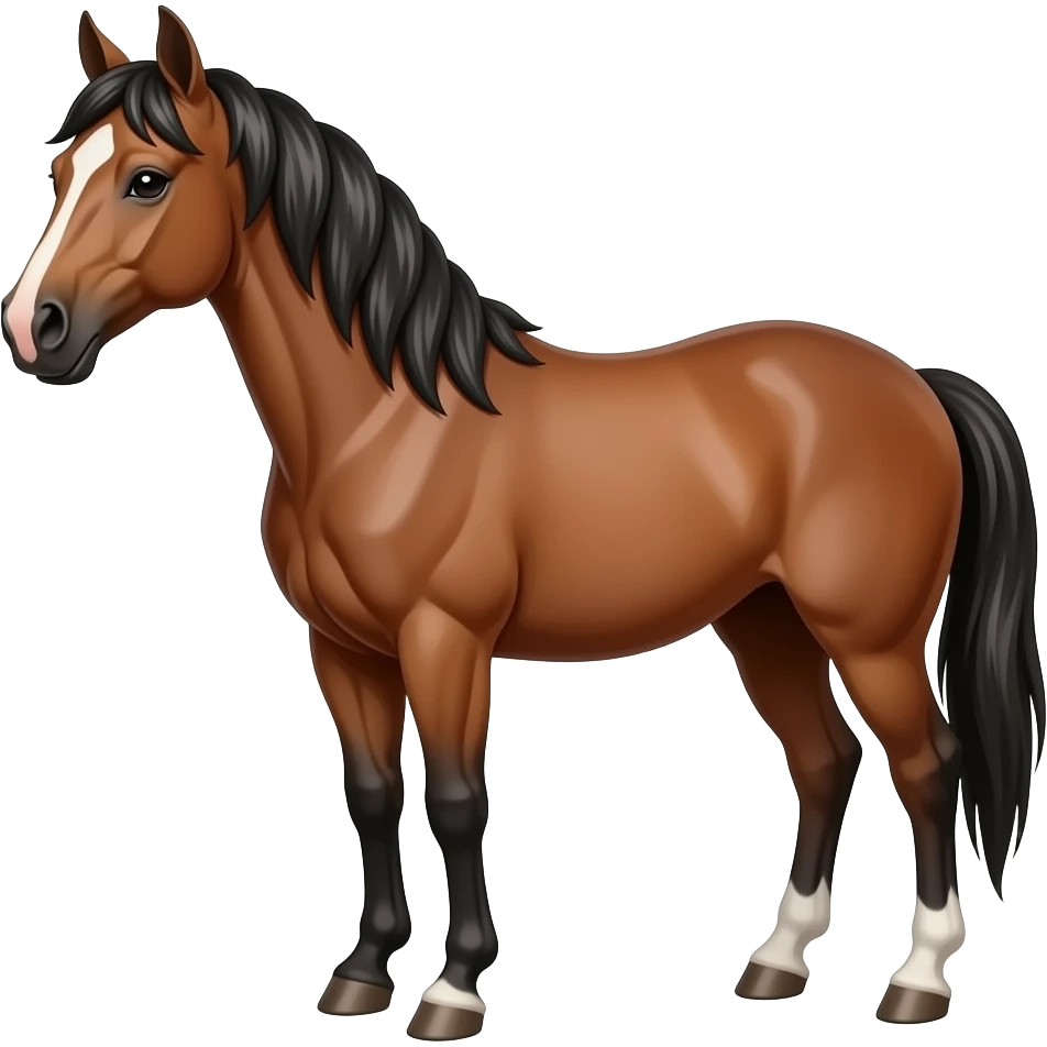 Caballo con peluca emoji