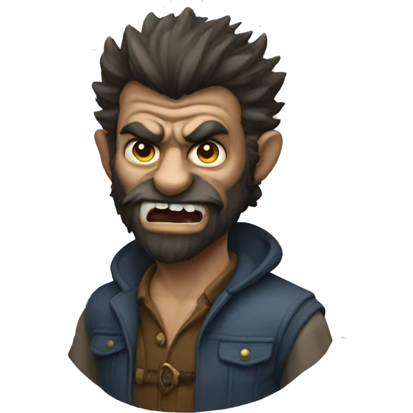 Envious Wolfman emoji
