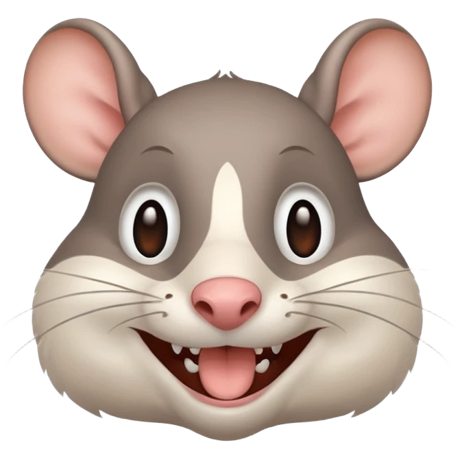 Rat smiling emoji emoji