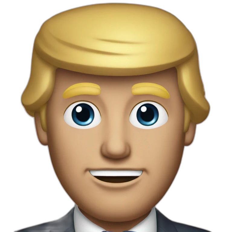 Donald Trump in the 80s emoji