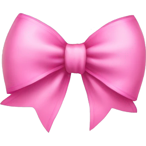 Pink bow emoji