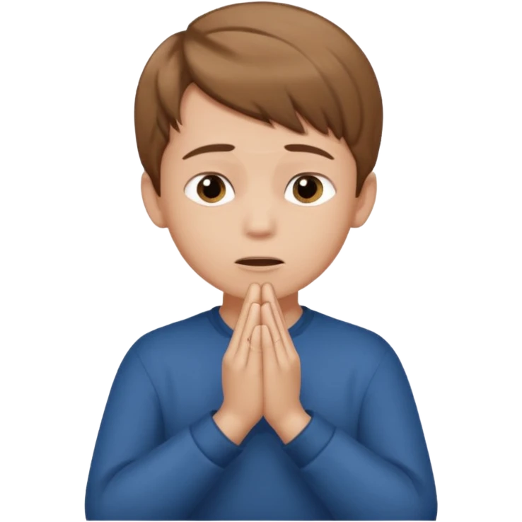 boy asking for silence emoji