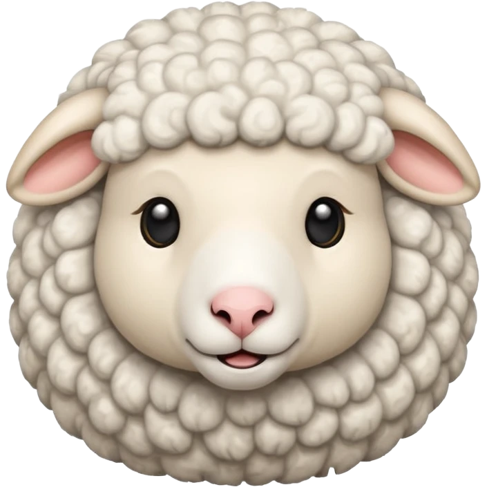 High resolution of A sheep emoji