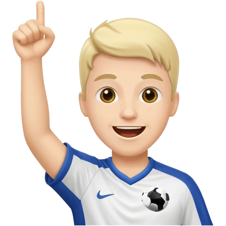 soccer fan cheering, happy emoji