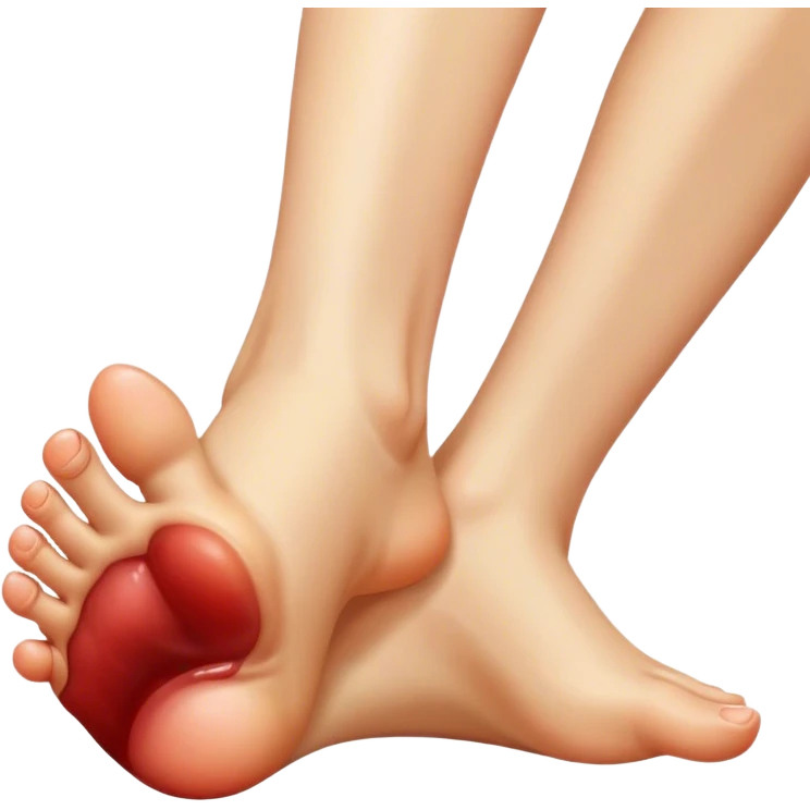  licking a foot emoji