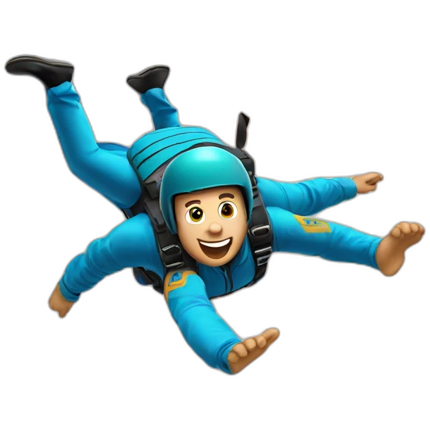 Crypto Money Skydiving emoji