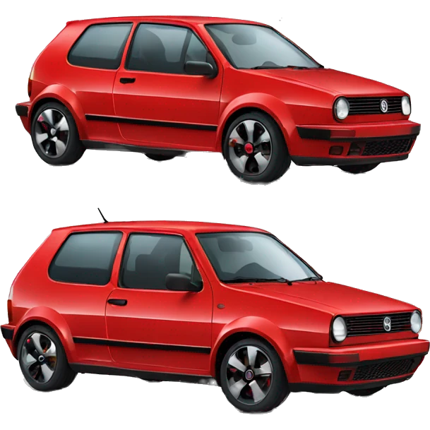 red volkswagen gti emoji