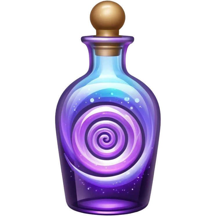 Purple magic in a Crystal bottle emoji