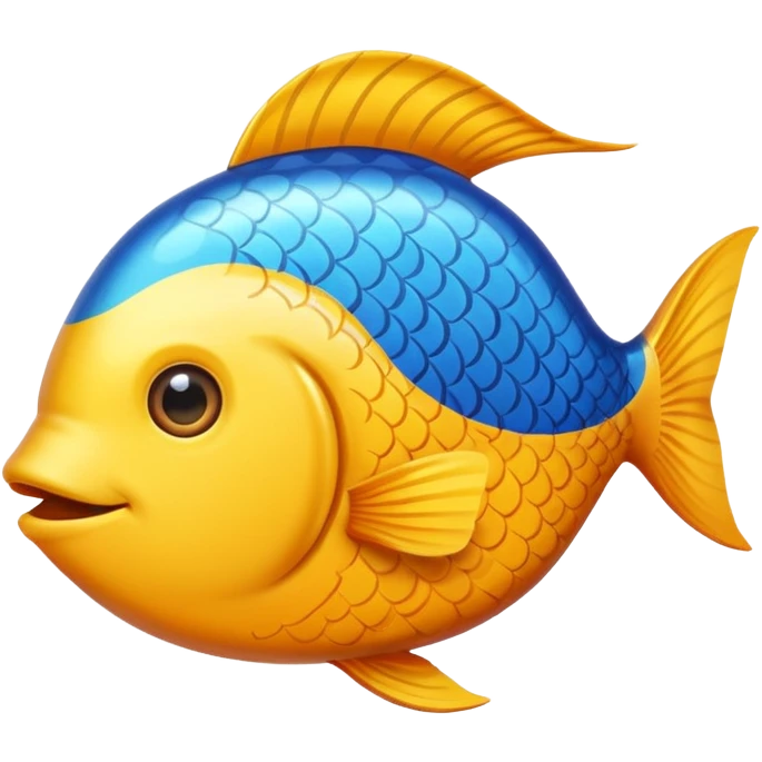 curved fish emoji