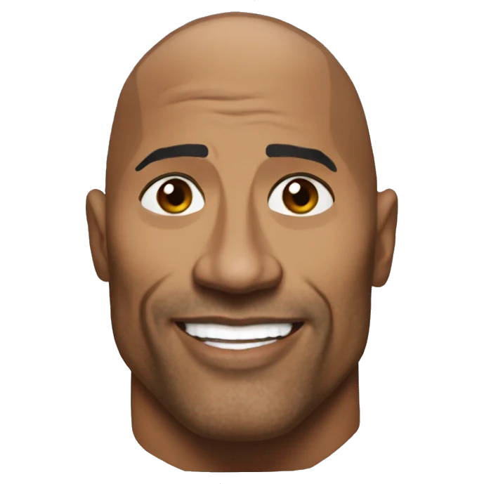 Dwayne The rock  emoji