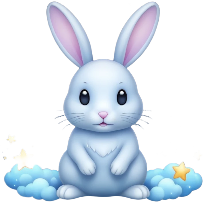 rabbit made of starlight emoji