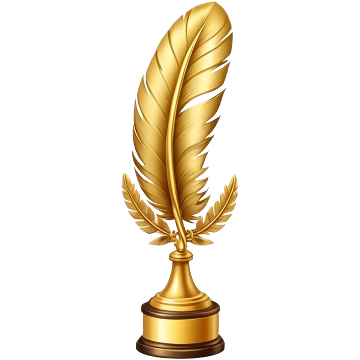 golden feather trophy emoji