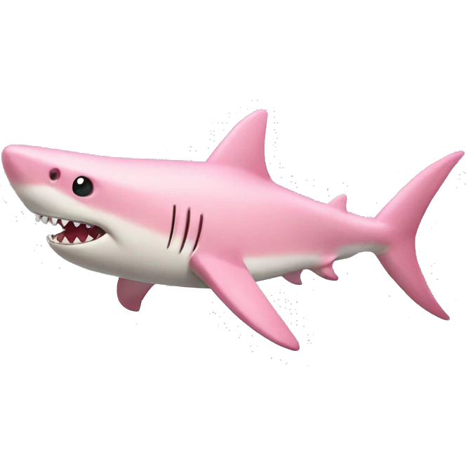 pastel pink shark emoji