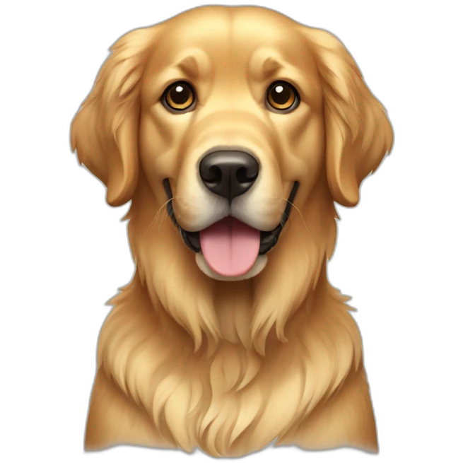 dog golden retriever full body emoji