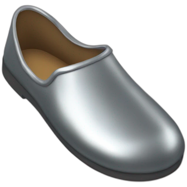 metallic slippers emoji