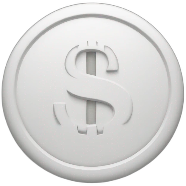 white dollar sign emoji
