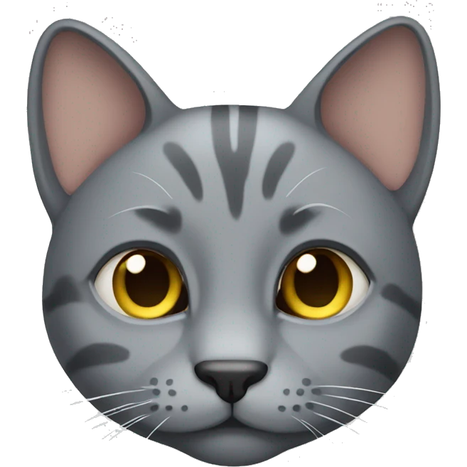 Grey cat emoji