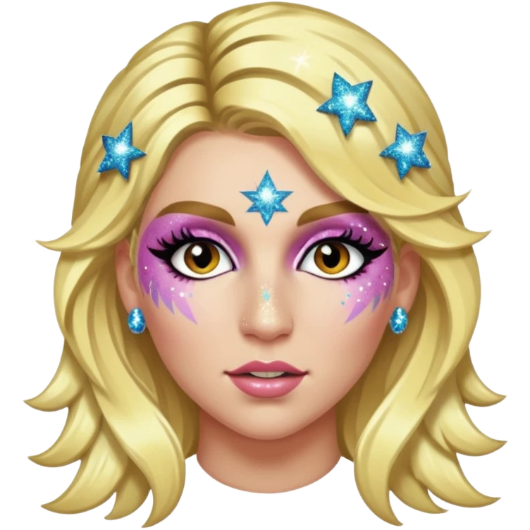 ke$ha with glitter emoji