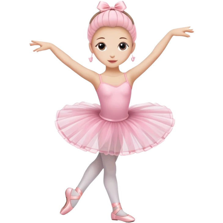 A coffee cup with arms and legs wearing a pink ballet tutu in a graceful dance pose emoji