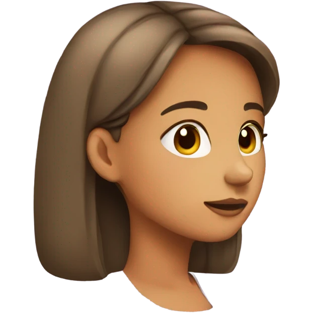 Girl side profile emoji