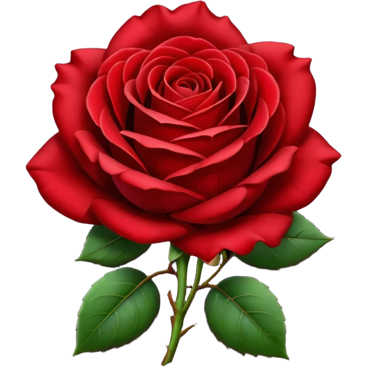 Dark red rose emoji