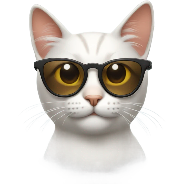 Smirking cat wearing sunglasses  emoji