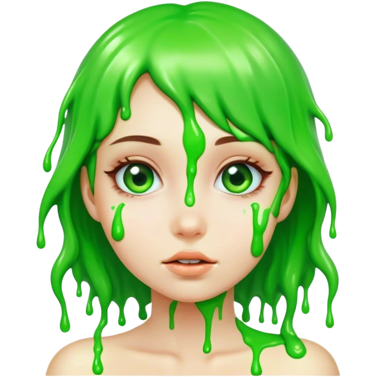  Girl covered in slime  emoji