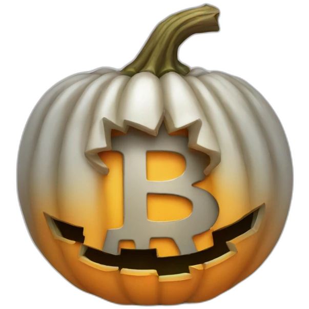 halloween bitcoin coin emoji