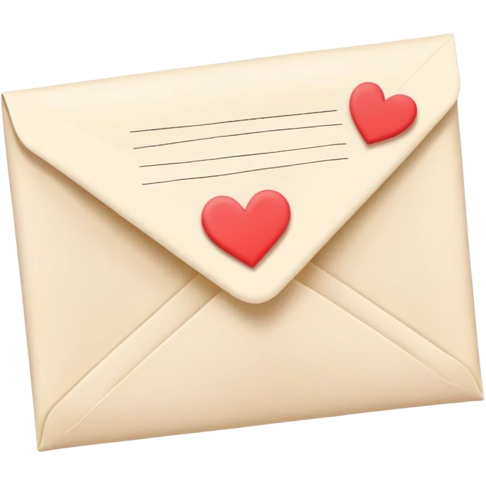 A love letter emoji
