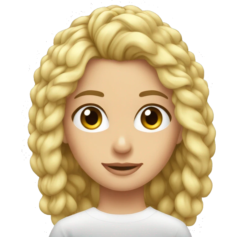Rubia pelo corto ojos azules haciendo CrossFit  emoji