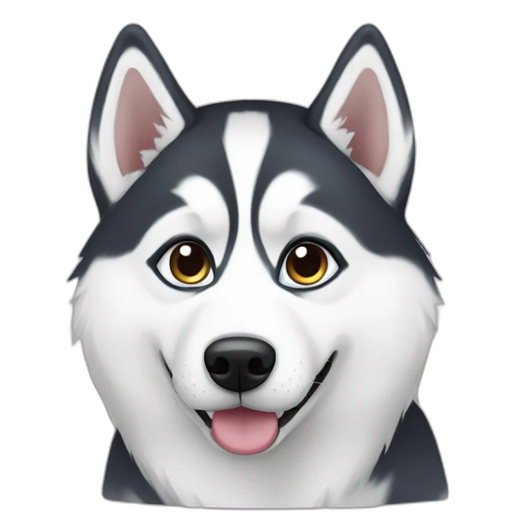 siberian-husky-cute emoji