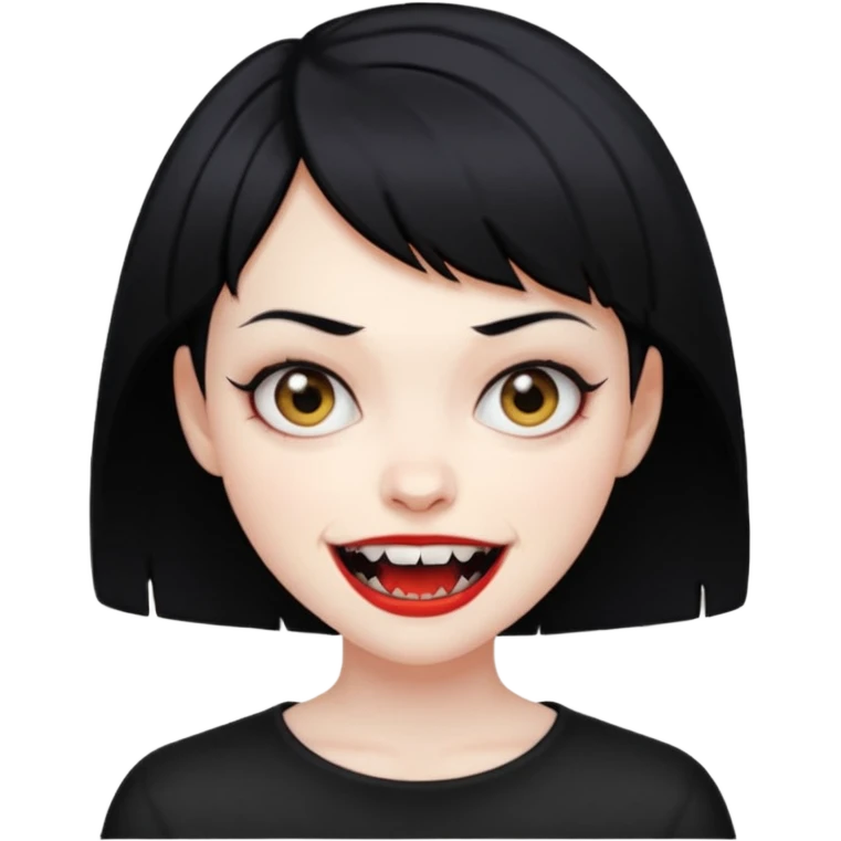 short hair vampire girl emoji