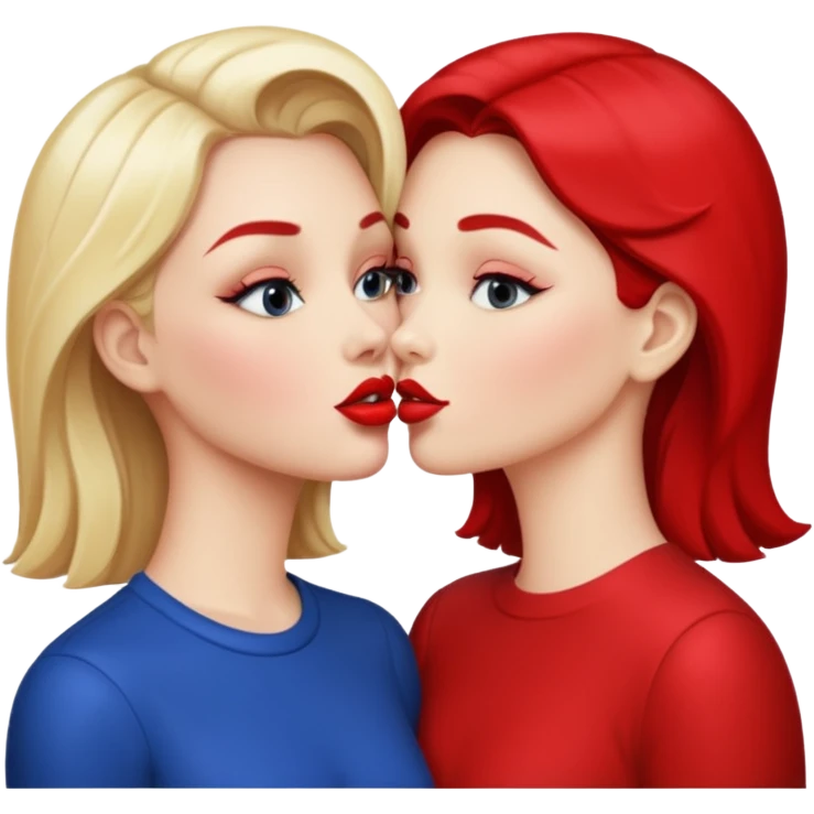 lesbians making out emoji
