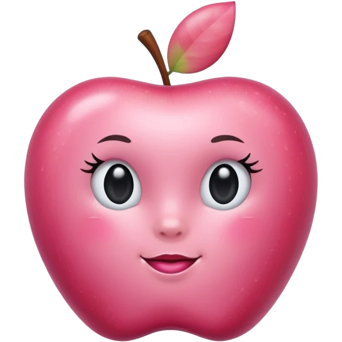 make apple-style emojis, make them pink, coquettish, aesthetic, cute, feminine emoji