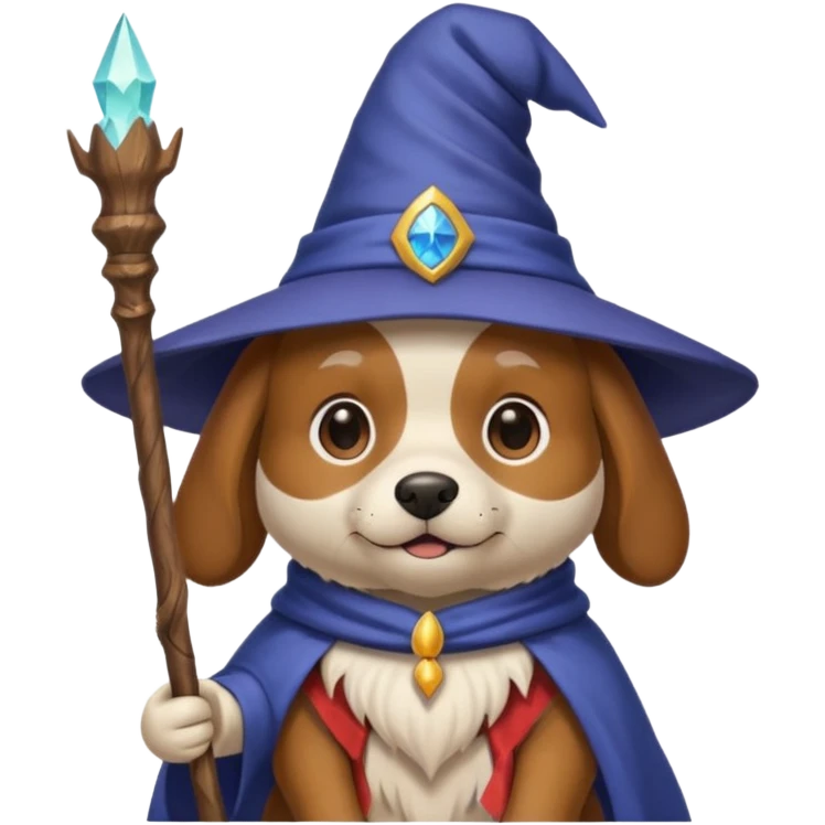 Dog wizard emoji