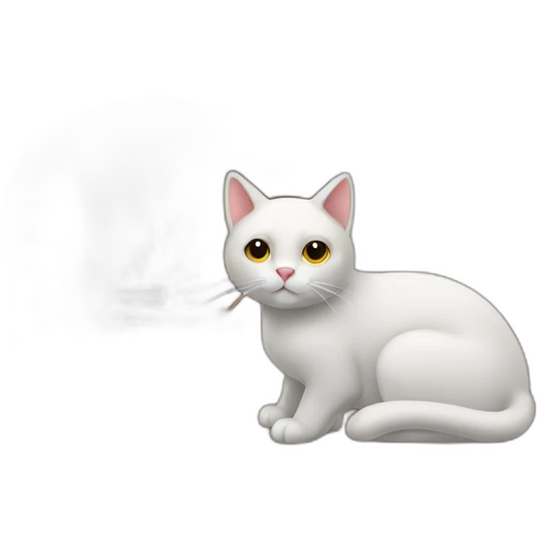 cat next to fireplace emoji