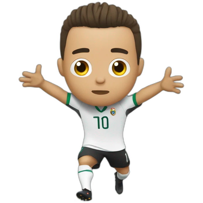 Ronaldo qui fait un dab emoji