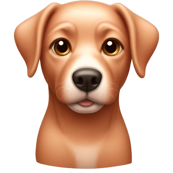 rose gold dog emoji