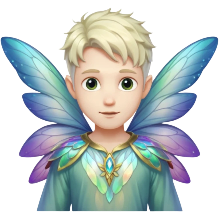 male fairy wings. emoji