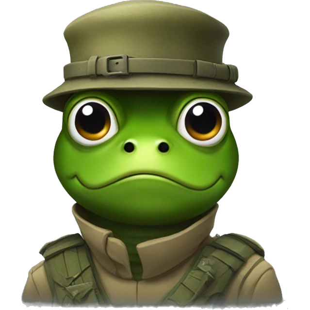 Frog Soldier emoji