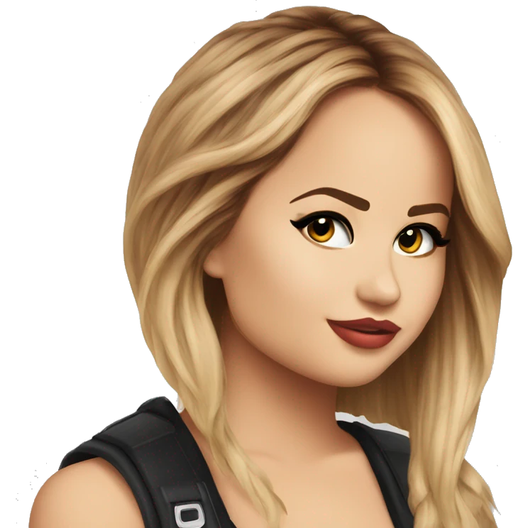 Debby Ryan smirking radio rebel emoji