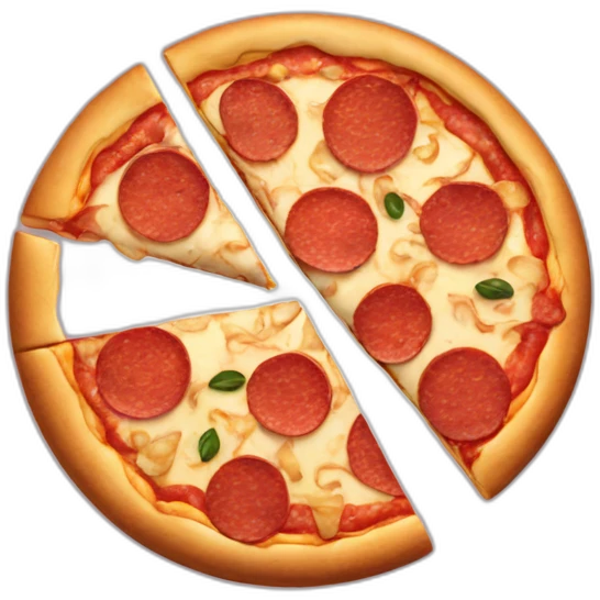 Biba eats pizza emoji
