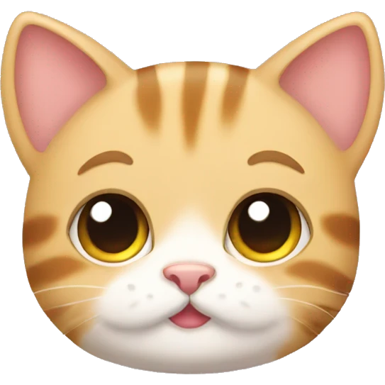 Cute cat kawaii emoji