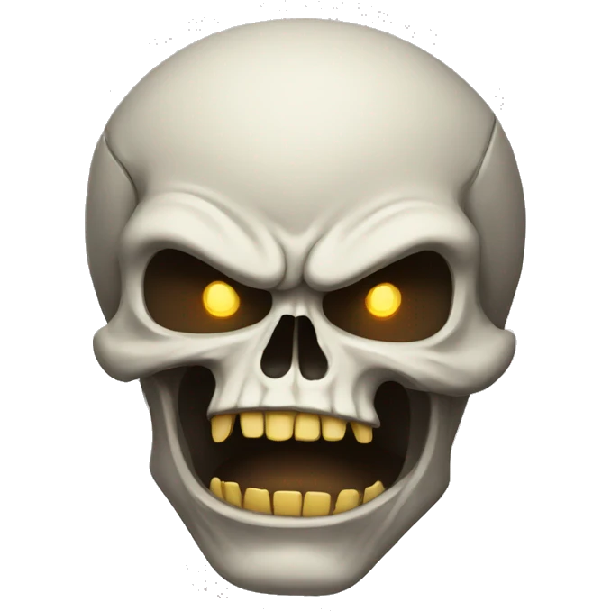 really angry skull emoji