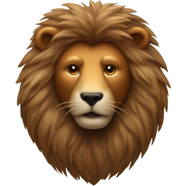 Bear with lion mane emoji