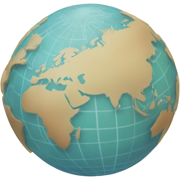 A globe with highlighted countries or a passport-style stamp emoji