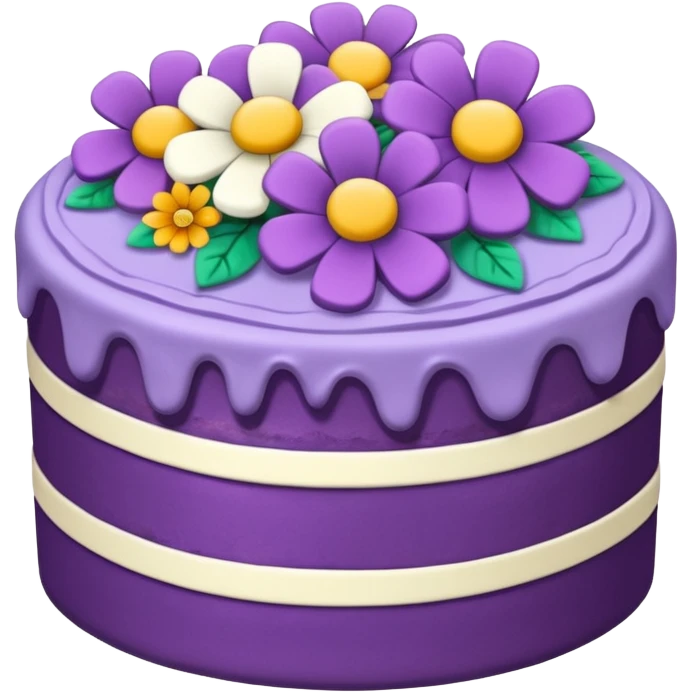 Purple cake emoji