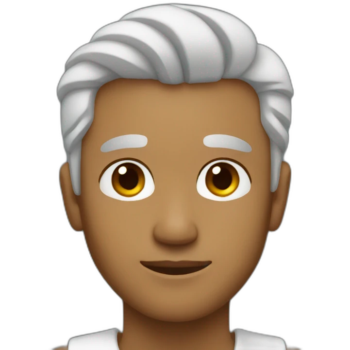 light brown Dad clean shaven with Salt and pepper hair  emoji