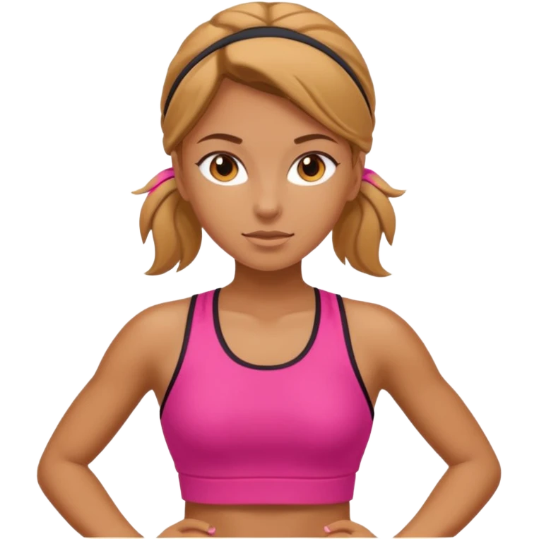 girl walks in a sport clothes emoji